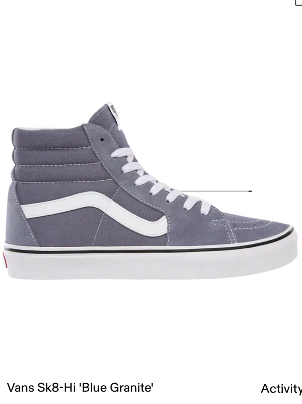 Vans Sk8-Hi 'Blue Granite' High-Top Sneakers with White Side Stripe